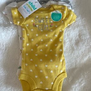 Babygirl preemie onesie set of 3